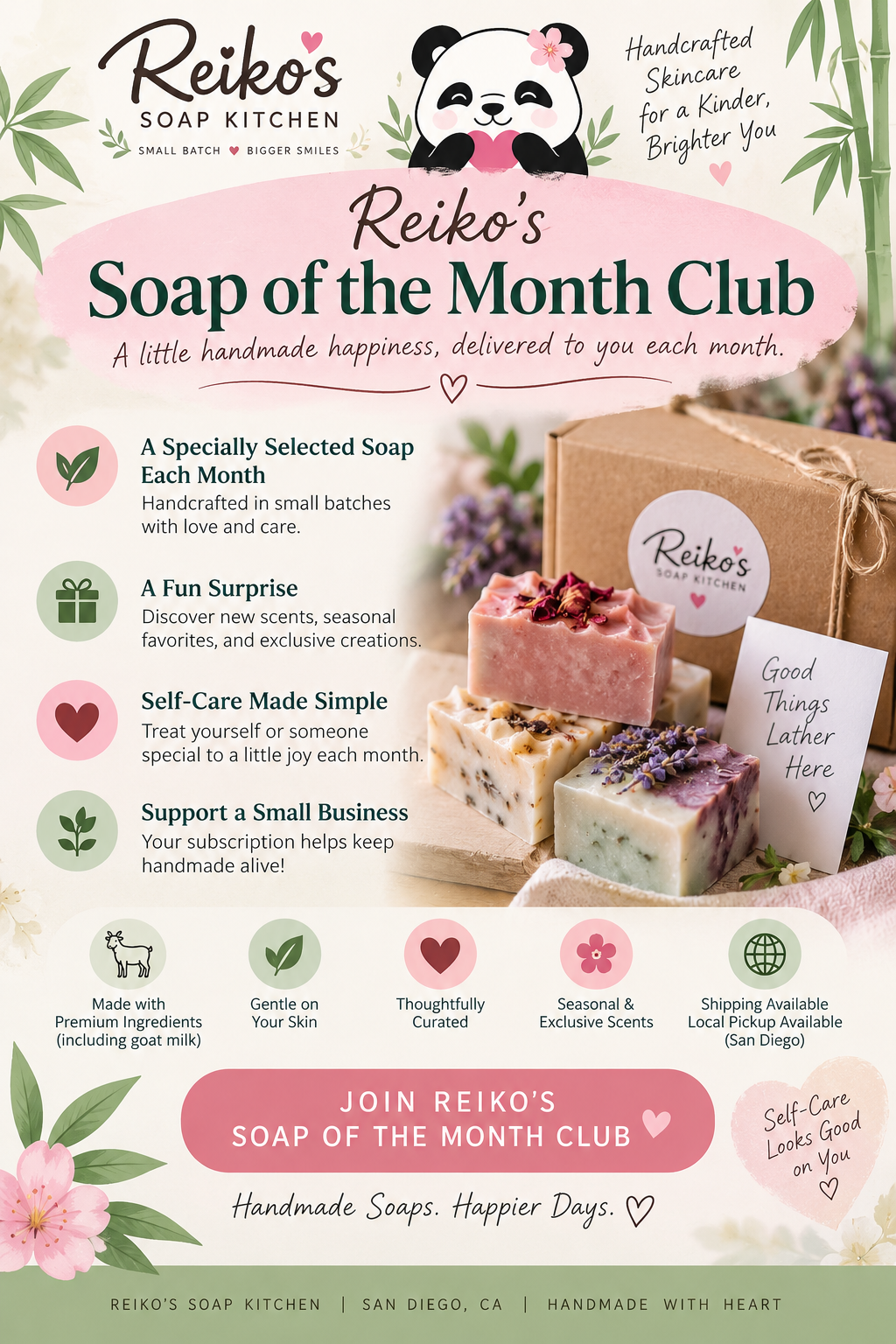 🧼 Reiko's Soap Club - Monthly Subscription