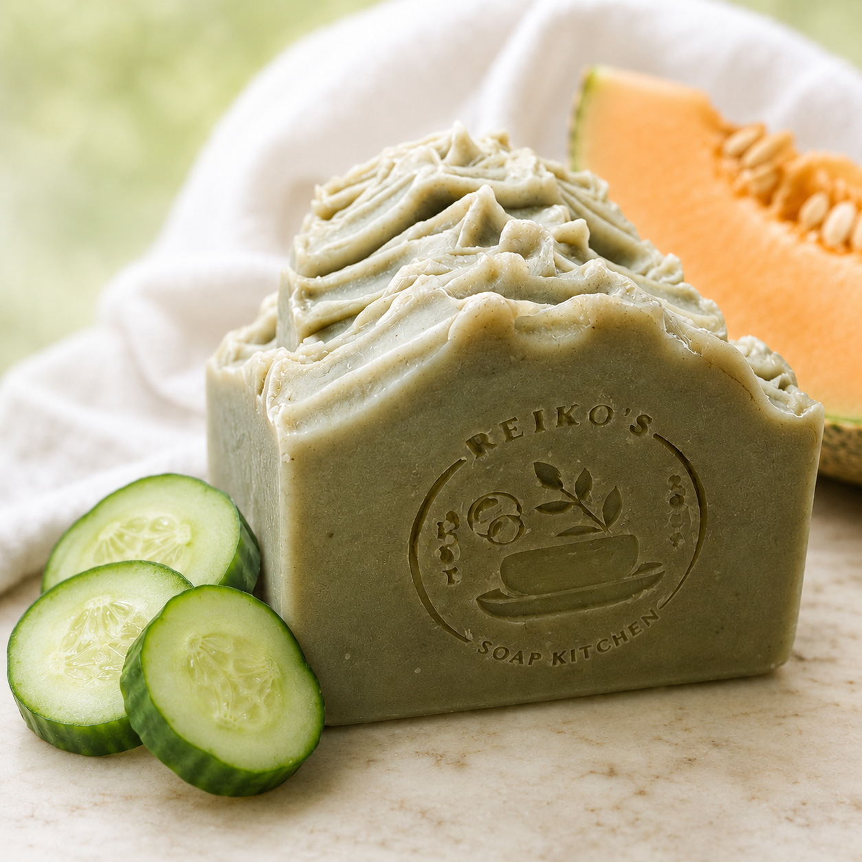 Cucumber Melon Goat Milk Soap