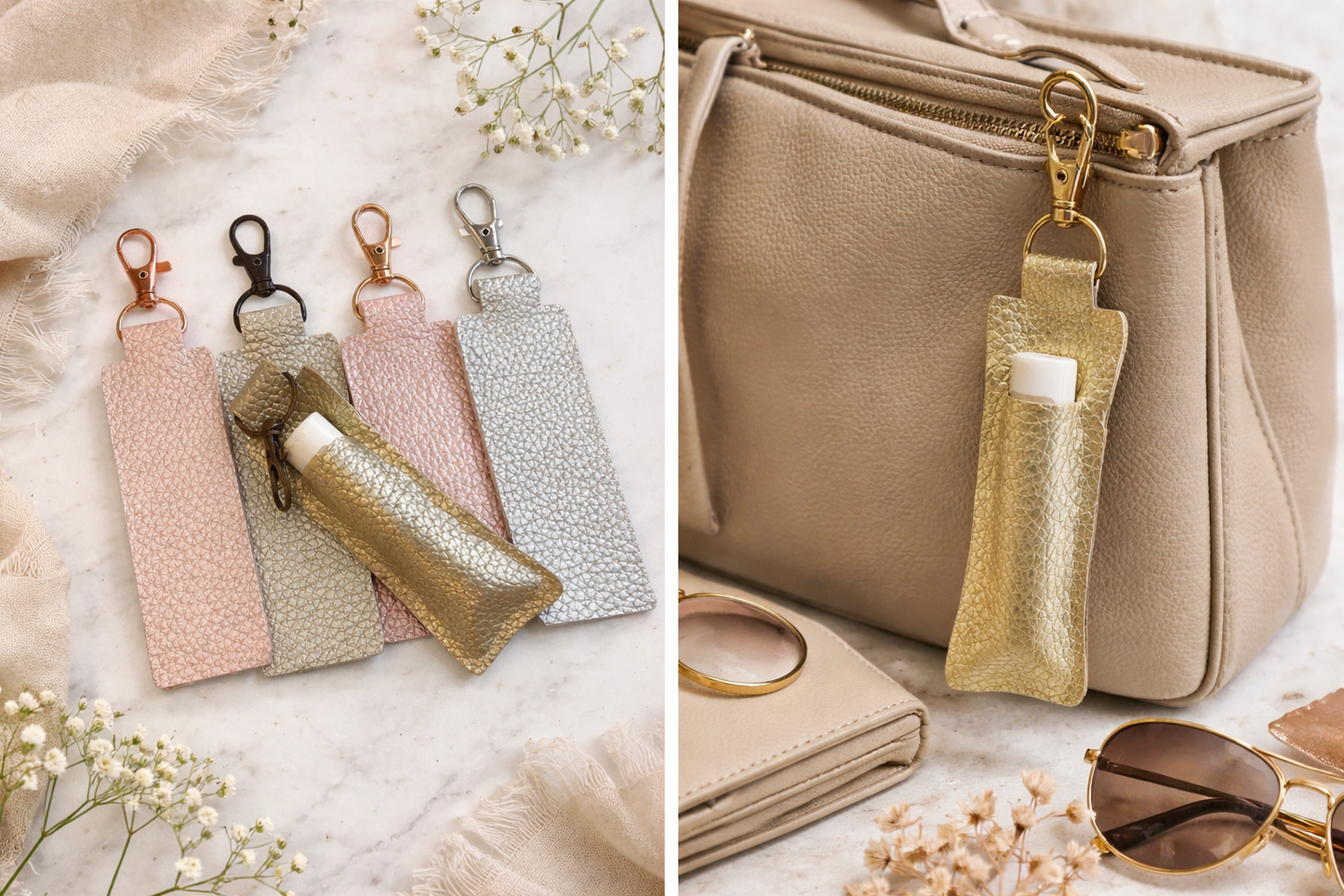 Lip Balm Holder Keychain